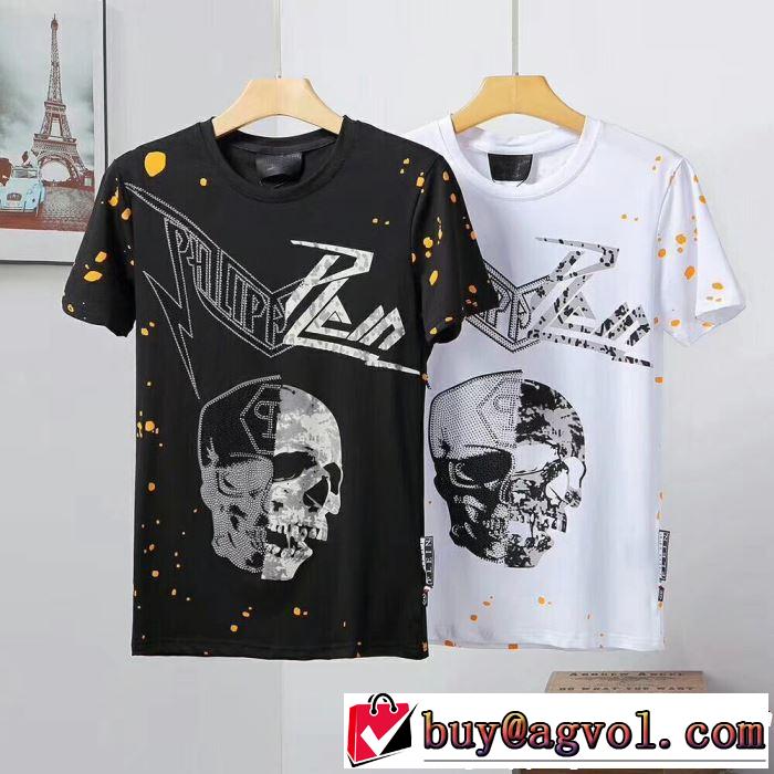PHILIPP PLEIN Tシャツ/ティーシャツ 2色可選 《2019年》今、注目のストリート カジュアルさ フィリッププレイン