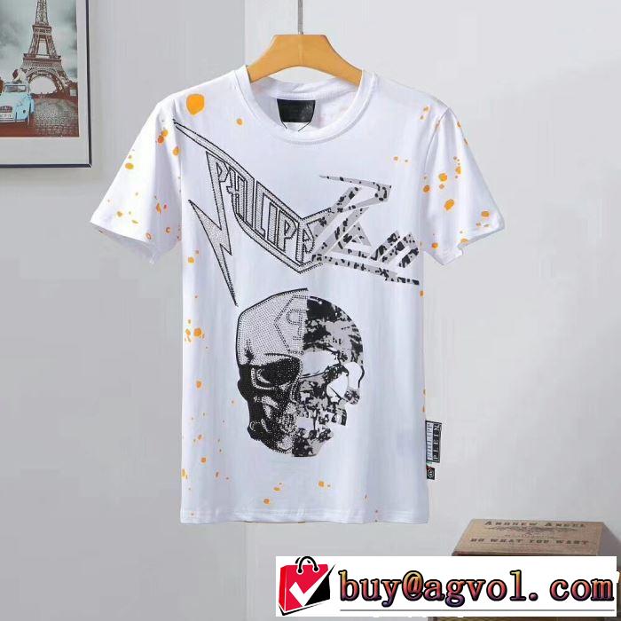 PHILIPP PLEIN Tシャツ/ティーシャツ 2色可選 《2019年》今、注目のストリート カジュアルさ フィリッププレイン