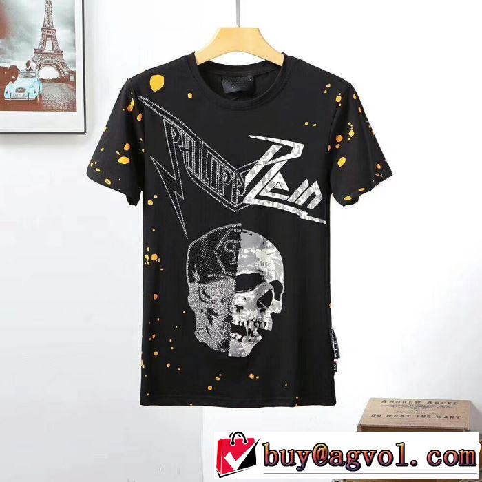 PHILIPP PLEIN Tシャツ/ティーシャツ 2色可選 《2019年》今、注目のストリート カジュアルさ フィリッププレイン
