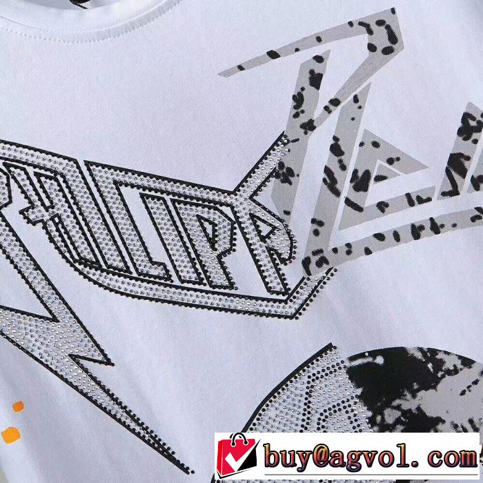 PHILIPP PLEIN Tシャツ/ティーシャツ 2色可選 《2019年》今、注目のストリート カジュアルさ フィリッププレイン