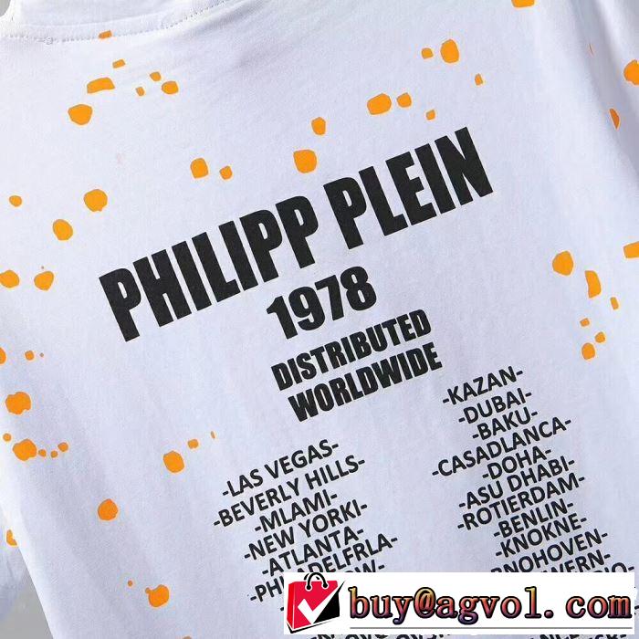 PHILIPP PLEIN Tシャツ/ティーシャツ 2色可選 《2019年》今、注目のストリート カジュアルさ フィリッププレイン