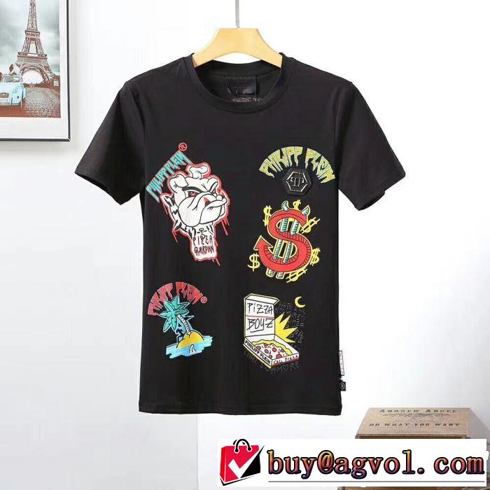 Tシャツ/ティーシャツ 2色可選 【2019春夏】最新コレクション オシャレ上級者に フィリッププレイン PHILIPP PLEIN