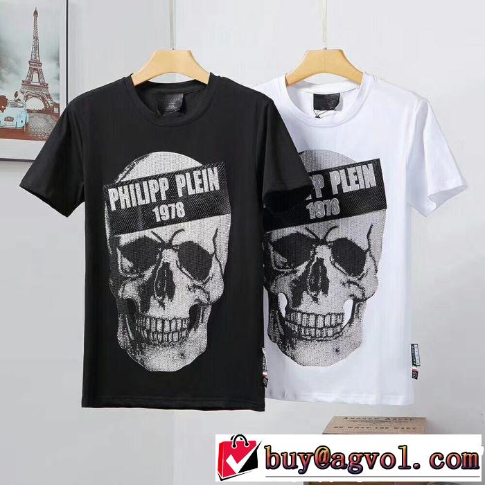 2019SSのトレンド商品 おしゃれデザインも大人気 フィリッププレイン PHILIPP PLEIN Tシャツ/ティーシャツ 2色可選