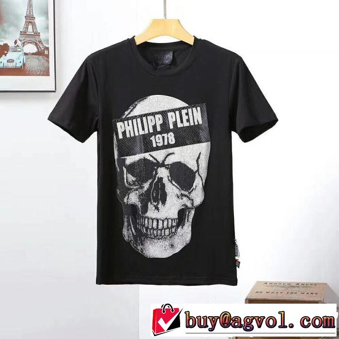 2019SSのトレンド商品 おしゃれデザインも大人気 フィリッププレイン PHILIPP PLEIN Tシャツ/ティーシャツ 2色可選