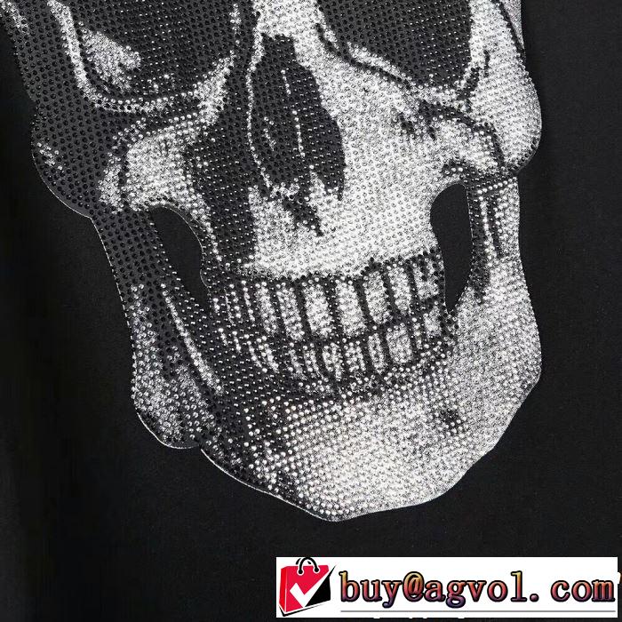2019SSのトレンド商品 おしゃれデザインも大人気 フィリッププレイン PHILIPP PLEIN Tシャツ/ティーシャツ 2色可選