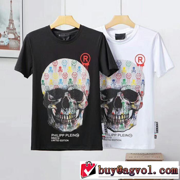 おしゃれ上級者に挑戦 フィリッププレイン PHILIPP PLEIN Tシャツ/ティーシャツ 2色可選 2019春夏トレンドアイテム