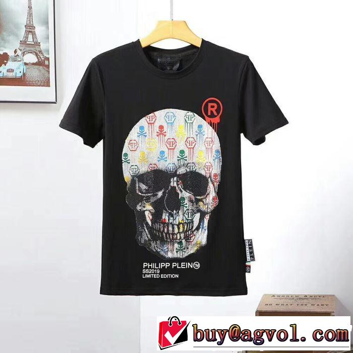 おしゃれ上級者に挑戦 フィリッププレイン PHILIPP PLEIN Tシャツ/ティーシャツ 2色可選 2019春夏トレンドアイテム