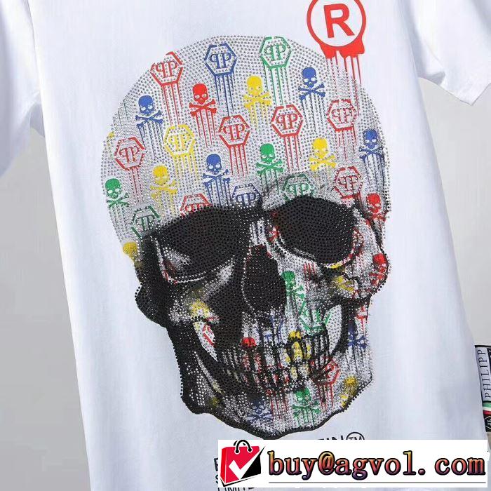 おしゃれ上級者に挑戦 フィリッププレイン PHILIPP PLEIN Tシャツ/ティーシャツ 2色可選 2019春夏トレンドアイテム