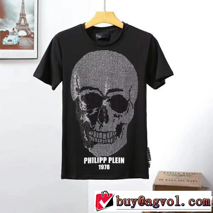 PHILIPP PLEIN Tシャツ/ティーシャツ 2色可選 2019春夏の大注目トレンド お洒落トレンド人気 フィリッププレイン