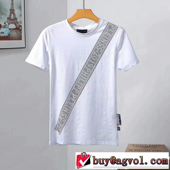 2色可選 2019春夏も引き続きトレンド カジュアルを一歩大人に フィリッププレイン PHILIPP PLEIN Tシャツ/ティーシャツ