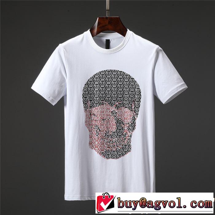 きちんと感をプラス フィリッププレイン PHILIPP PLEIN Tシャツ/ティーシャツ 2色可選 2019春夏人気トレンドアイテム