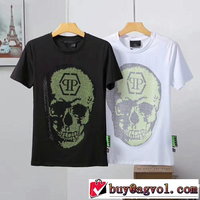 PHILIPP PLEIN Tシャツ/ティーシャツ 2色可選 2019年の夏のマスト おすすめな大人のトレンド フィリッププレイン