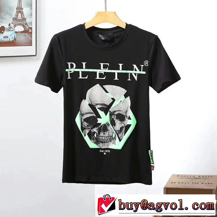 Tシャツ/ティーシャツ 3色可選 2019年春夏シーズンの人気 キレイめ感が強い フィリッププレイン PHILIPP PLEIN