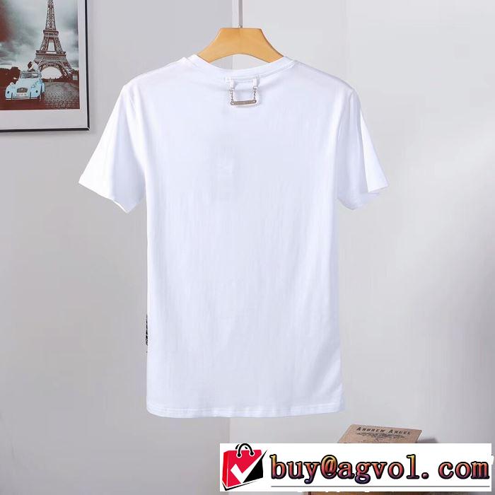 2色可選 2019年春夏のトレンドアイテム きれいめ派に上質 フィリッププレイン PHILIPP PLEIN Tシャツ/ティーシャツ