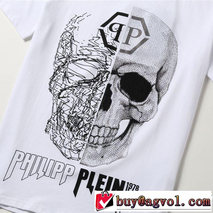 2019年春夏流行ファッション きれいめ上品に フィリッププレイン PHILIPP PLEIN Tシャツ/ティーシャツ 2色可選