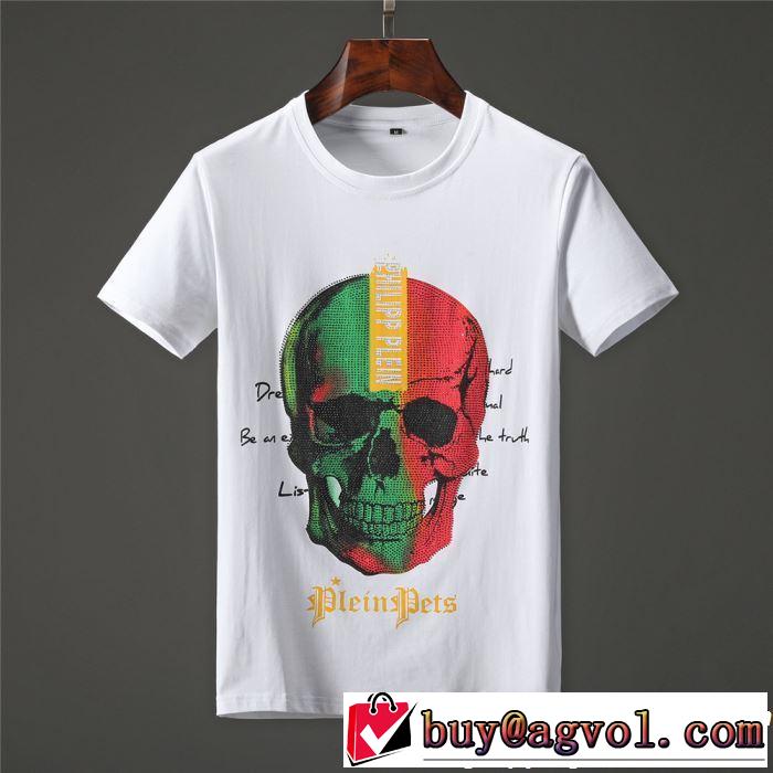 フィリッププレイン PHILIPP PLEIN Tシャツ/ティーシャツ 2色可選 2019夏ファション新品 おすすめ大人かわいい着こなし