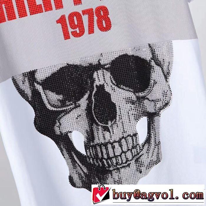 PHILIPP PLEIN Tシャツ/ティーシャツ 2色可選 2019夏色っぽさ カジュアルファッションを楽しもう フィリッププレイン