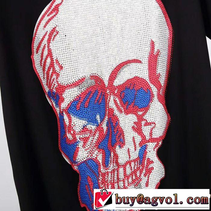 2色可選 春夏の流行り2019新品 グッと大人っぽい印象に フィリッププレイン PHILIPP PLEIN Tシャツ/ティーシャツ