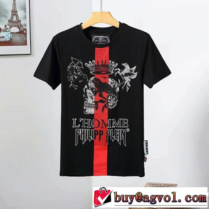 フィリッププレイン PHILIPP PLEIN Tシャツ/ティーシャツ 2色可選 2019年の春夏に着たい さわやか夏スタイル新品