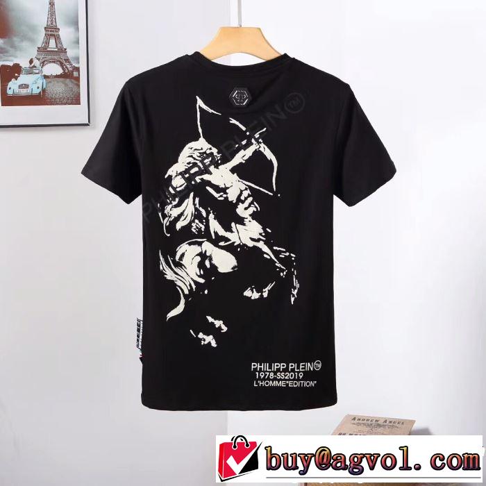 フィリッププレイン PHILIPP PLEIN Tシャツ/ティーシャツ 2色可選 2019年の春夏に着たい さわやか夏スタイル新品