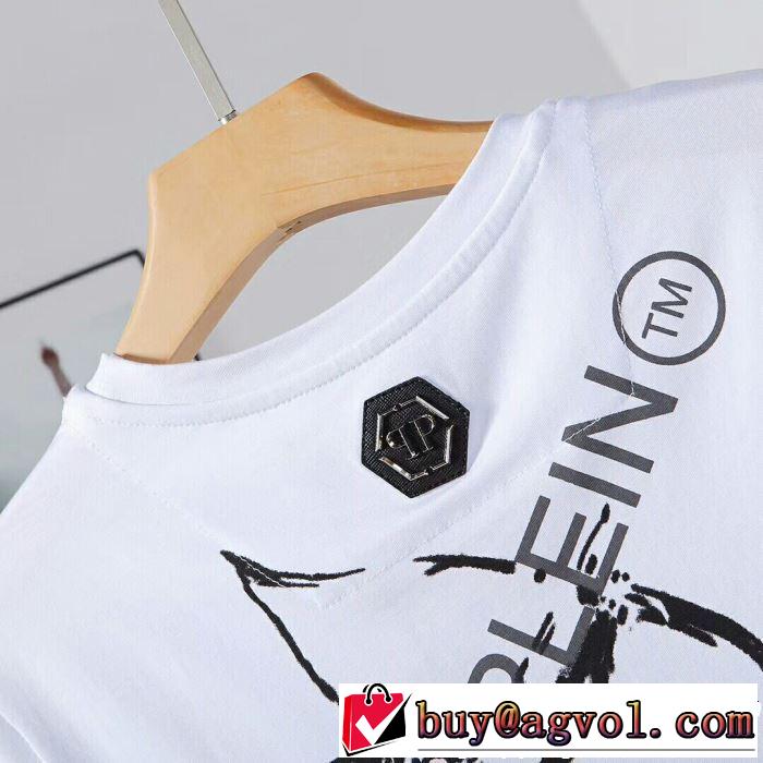 フィリッププレイン PHILIPP PLEIN Tシャツ/ティーシャツ 2色可選 2019年の春夏に着たい さわやか夏スタイル新品