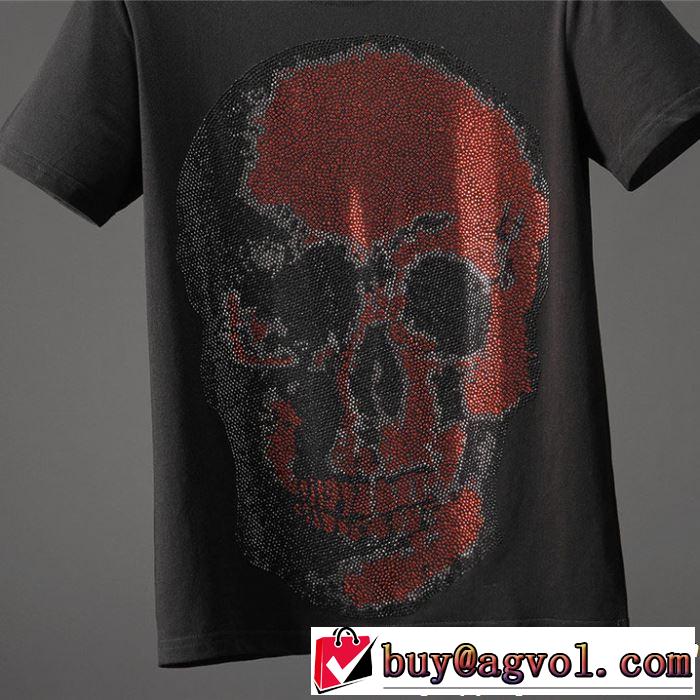 PHILIPP PLEIN Tシャツ/ティーシャツ 大人カジュアル夏ファッション2019 クラシカルな雰囲気 フィリッププレイン