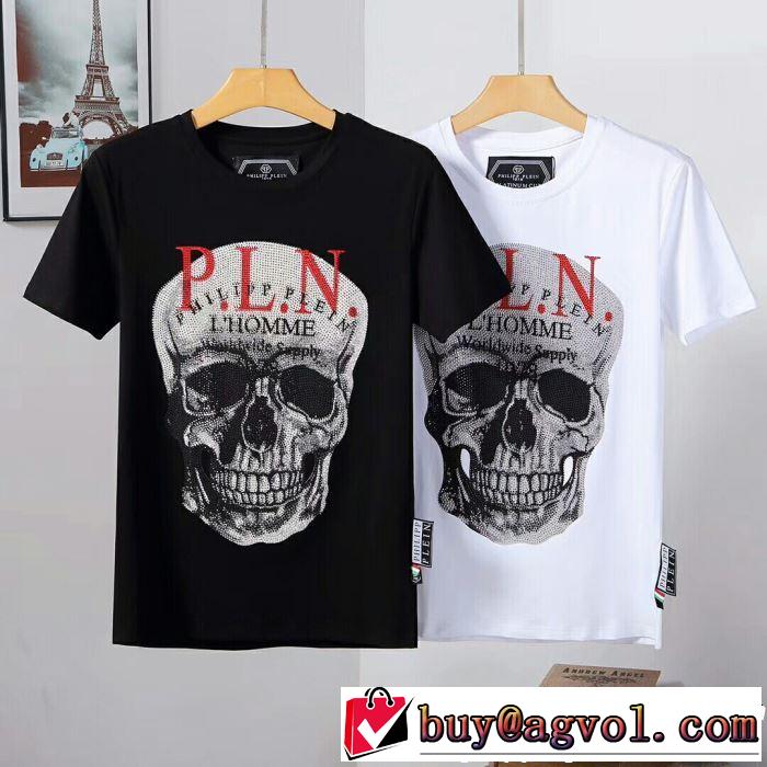 Tシャツ/ティーシャツ 2色可選 《2019年》今、注目のストリート リッチな印象に フィリッププレイン PHILIPP PLEIN