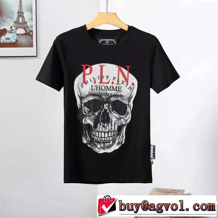 Tシャツ/ティーシャツ 2色可選 《2019年》今、注目のストリート リッチな印象に フィリッププレイン PHILIPP PLEIN