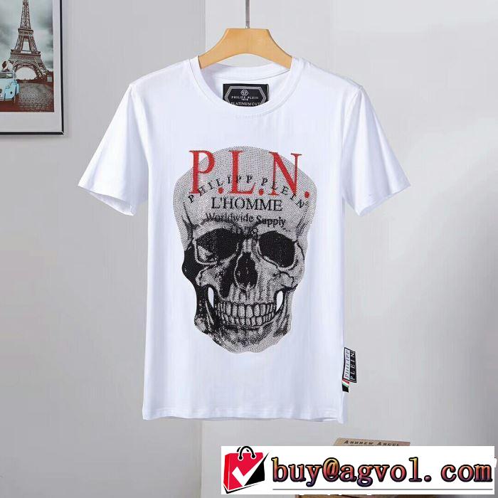 Tシャツ/ティーシャツ 2色可選 《2019年》今、注目のストリート リッチな印象に フィリッププレイン PHILIPP PLEIN