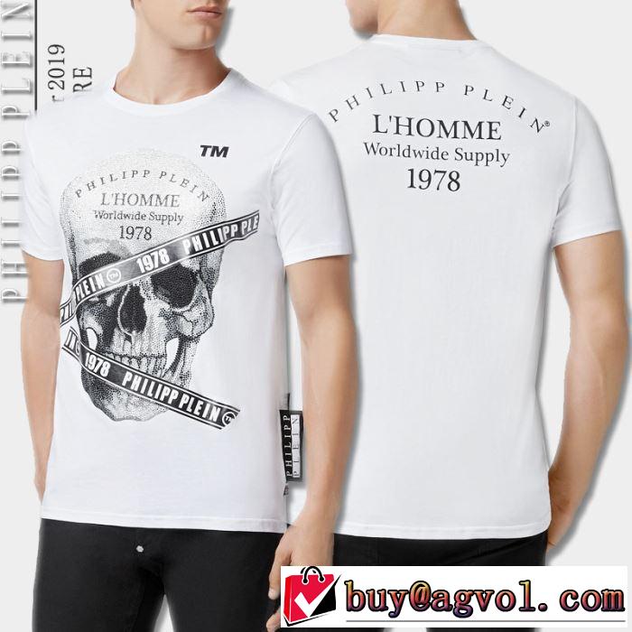 フィリッププレイン PHILIPP PLEIN Tシャツ/半袖 2019年夏の一押しファッションアイテム 2色可選 夏らしい季節感