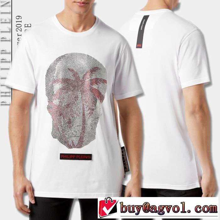 PHILIPP PLEIN Tシャツ/半袖トレンドアイテムとして継続 2色可選フィリッププレイン春夏の流行り2019新品