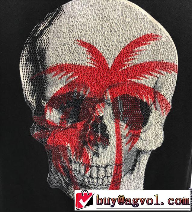PHILIPP PLEIN Tシャツ/半袖トレンドアイテムとして継続 2色可選フィリッププレイン春夏の流行り2019新品
