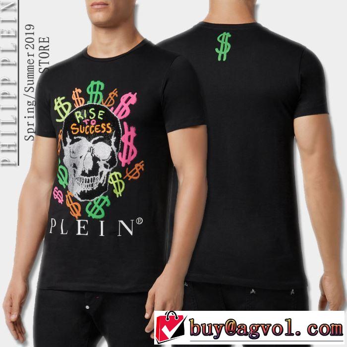 Tシャツ/半袖2019夏ファション新品  2色可選フィリッププレイン PHILIPP PLEIN 特に夏は人気アイテム