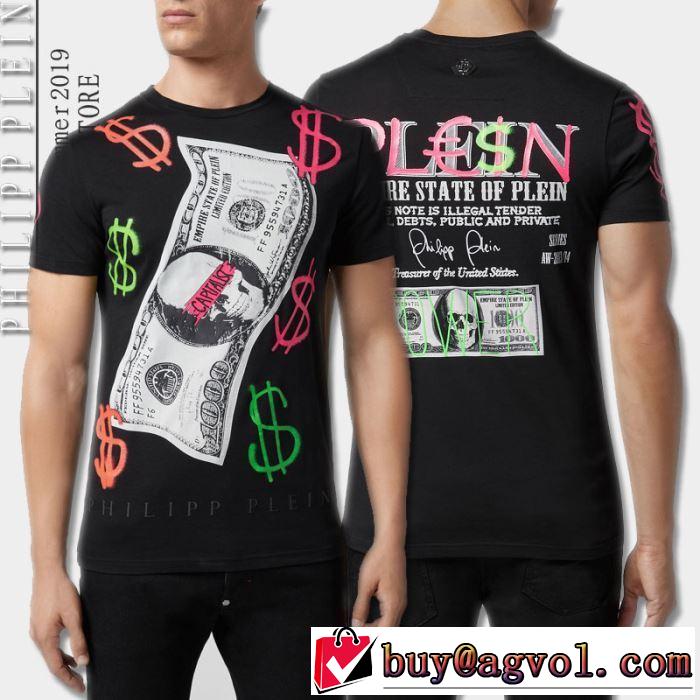 素敵カジュアルの春夏コレクションPHILIPP PLEIN Tシャツ/半袖 2色可選フィリッププレイン 2019年春夏シーズンの人気