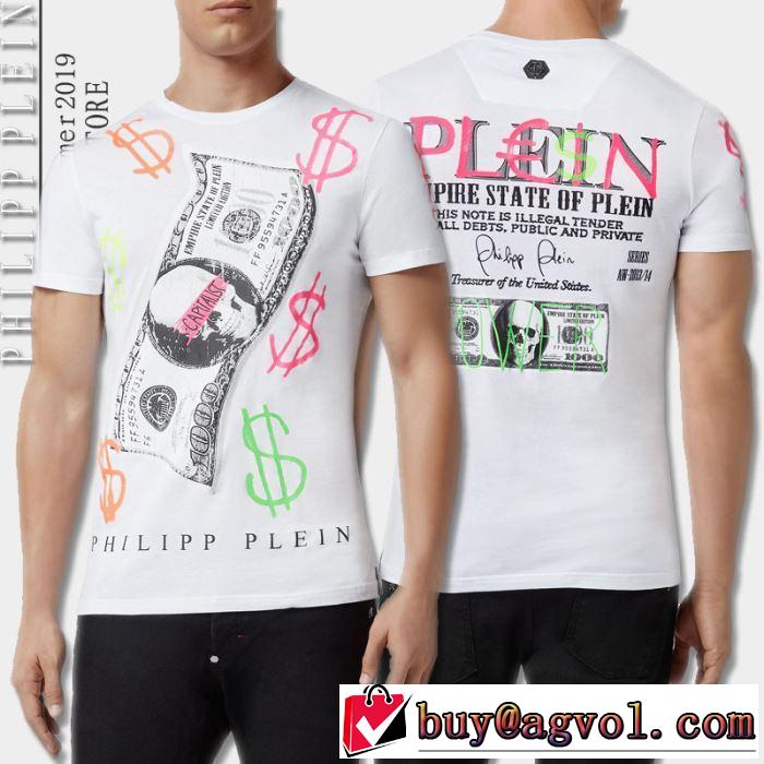素敵カジュアルの春夏コレクションPHILIPP PLEIN Tシャツ/半袖 2色可選フィリッププレイン 2019年春夏シーズンの人気