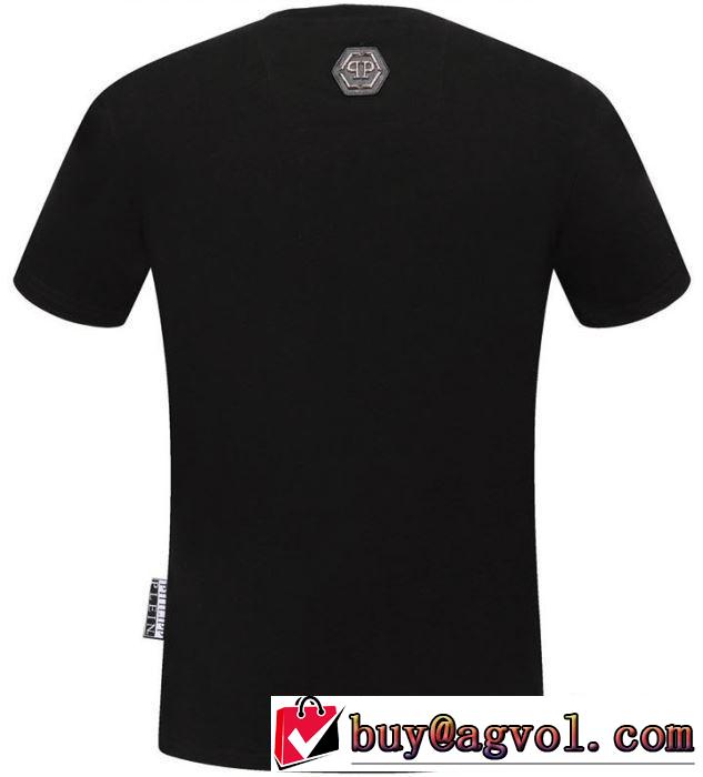PHILIPP PLEIN Tシャツ/半袖 2019春夏は人気定番 2色可選 都市独特のトレンドアイテム フィリッププレイン