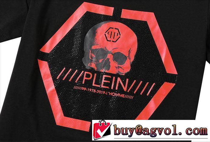 PHILIPP PLEIN Tシャツ/半袖 2019春夏は人気定番 2色可選 都市独特のトレンドアイテム フィリッププレイン