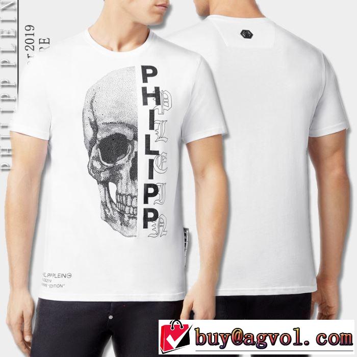 季節感のあるファッション PHILIPP PLEIN Tシャツ/半袖 2色可選フィリッププレイン 2019SS 夏らしい季節感