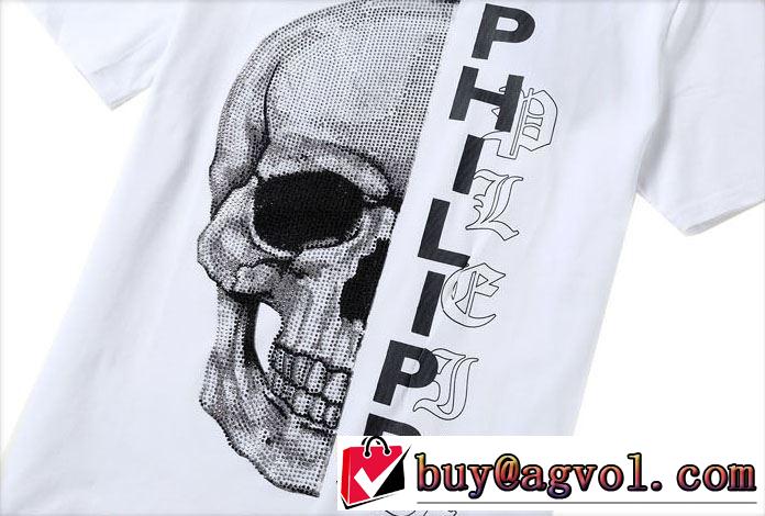 季節感のあるファッション PHILIPP PLEIN Tシャツ/半袖 2色可選フィリッププレイン 2019SS 夏らしい季節感