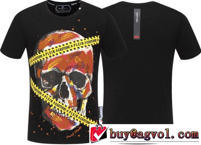2色可選2019春夏は人気定番 フィリッププレイン春夏のトレンドアイテム PHILIPP PLEIN Tシャツ/半袖