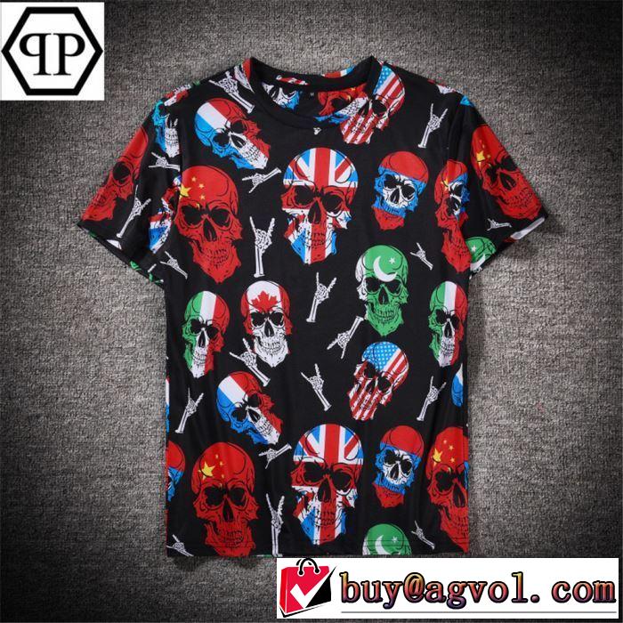 PHILIPP PLEIN Tシャツ/半袖  2019夏ファション新品 フィリッププレイン オススメしたい最新注目ファション