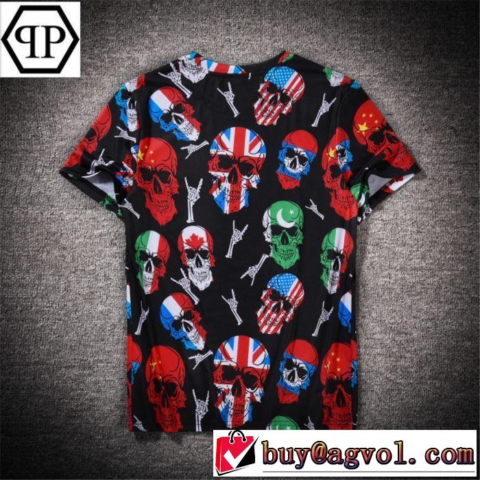 PHILIPP PLEIN Tシャツ/半袖  2019夏ファション新品 フィリッププレイン オススメしたい最新注目ファション