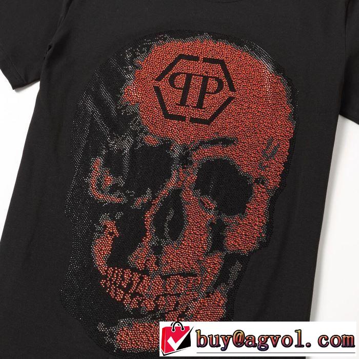 今風の着こなし新品  PHILIPP PLEIN Tシャツ/半袖 2色可選フィリッププレイン 2019春夏の大注目トレンド