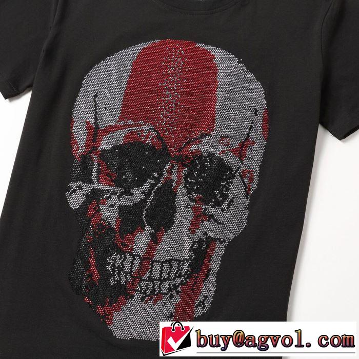 ベストはキレイめな印象に Tシャツ/半袖  PHILIPP PLEIN 2色可選フィリッププレイン2019SSのトレンド商品