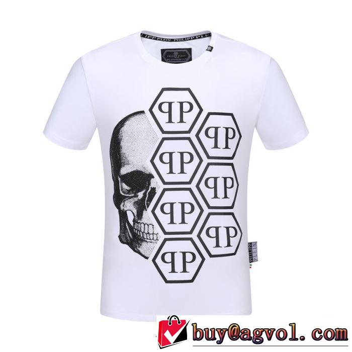PHILIPP PLEIN トレンドアイテムとして継続 Tシャツ/半袖 2色可選フィリッププレイン 2019夏ファション新品