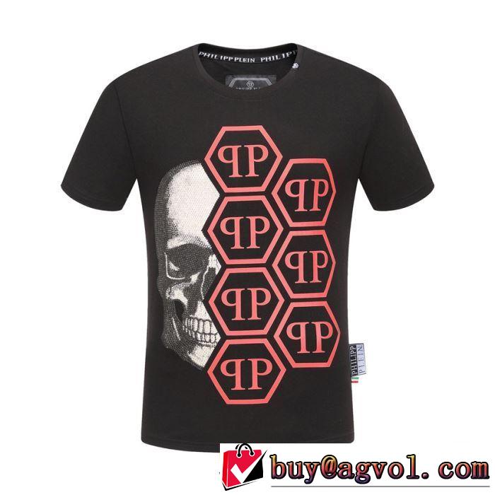 PHILIPP PLEIN トレンドアイテムとして継続 Tシャツ/半袖 2色可選フィリッププレイン 2019夏ファション新品
