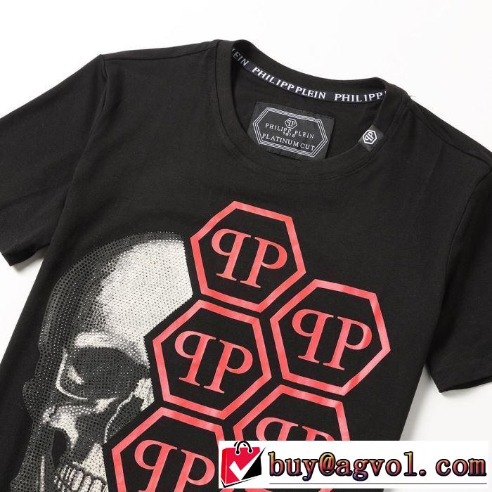 PHILIPP PLEIN トレンドアイテムとして継続 Tシャツ/半袖 2色可選フィリッププレイン 2019夏ファション新品