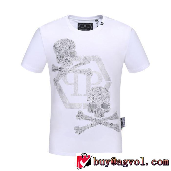 フィリッププレイン2019SSのトレンド商品 PHILIPP PLEIN 夏のコーデには欠かせない Tシャツ/半袖 2色可選