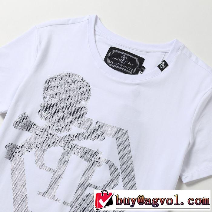 フィリッププレイン2019SSのトレンド商品 PHILIPP PLEIN 夏のコーデには欠かせない Tシャツ/半袖 2色可選