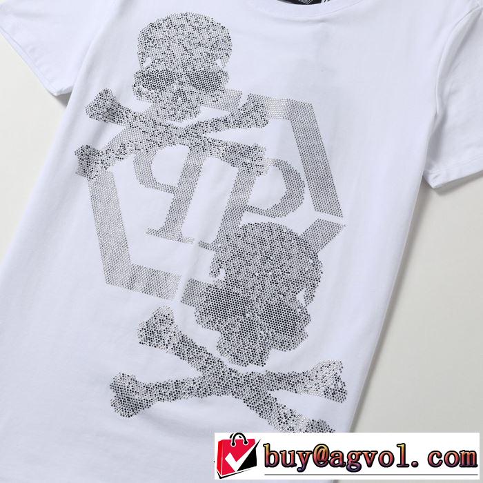 フィリッププレイン2019SSのトレンド商品 PHILIPP PLEIN 夏のコーデには欠かせない Tシャツ/半袖 2色可選